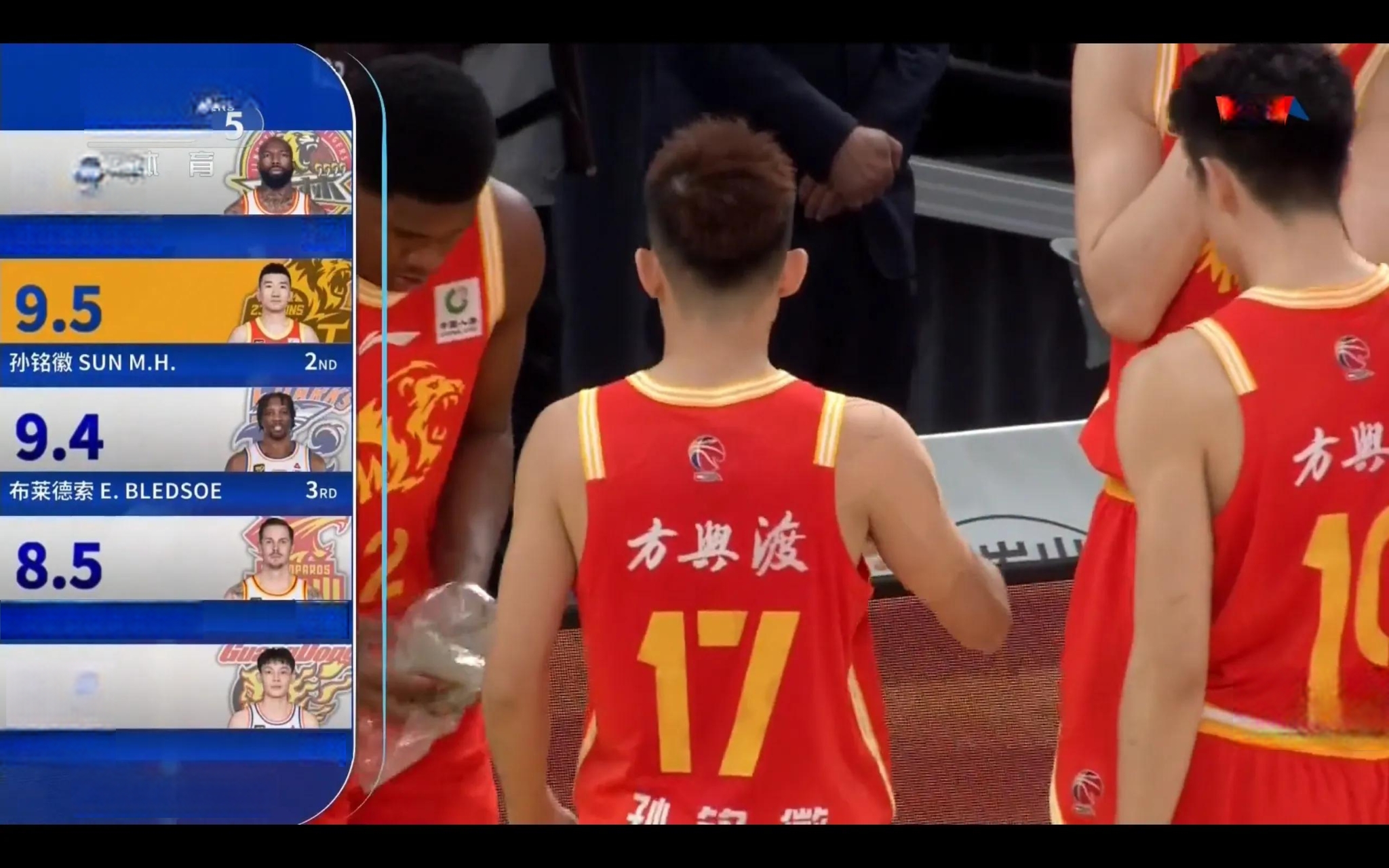 篮球赛事直播节目包含了多个环节